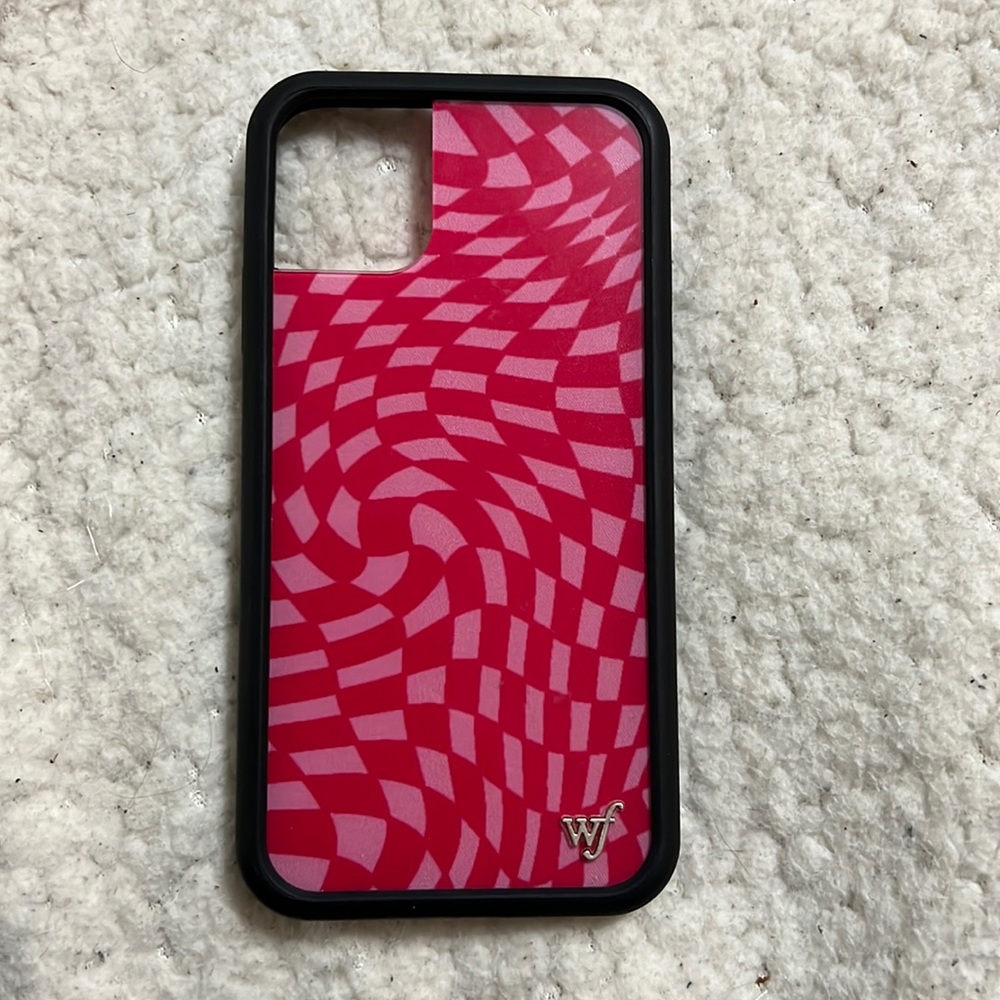 wildflower “crazy checkers” iphone case